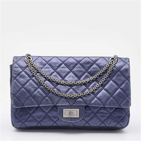 chanel 2.55 blue|chanel quilted reissue shoulder bag.